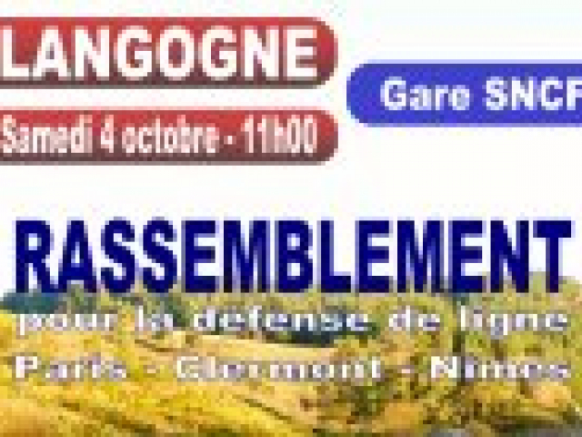 Ligne des Cévennes : rassemblement le 4 octobre à Langogne [MAJ]